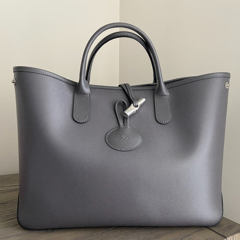 Longchamp Roseau Leather Tote Handbag